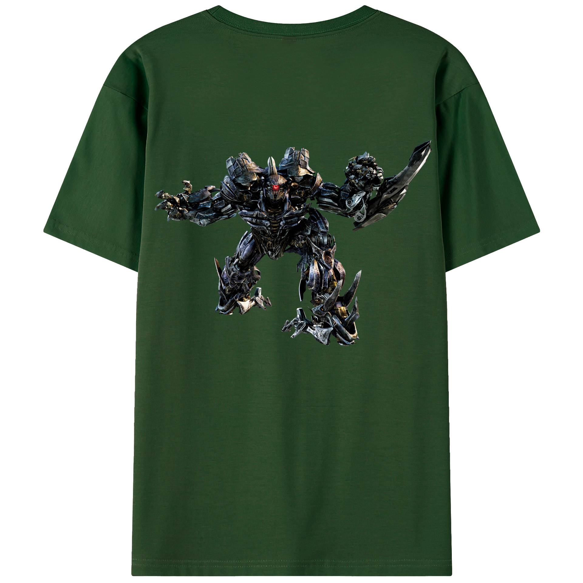 （画像用） Transformers トランスフォーマー 綿100％半袖Tシャツ（背面プリント）